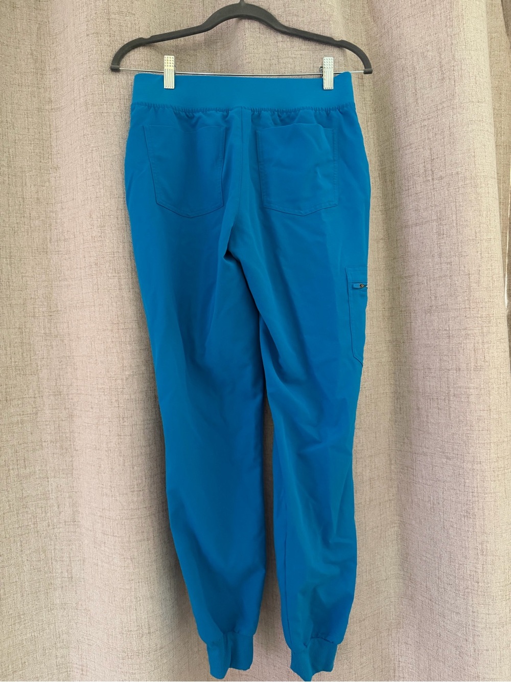 Figs Teal Blue Drawstring Jogger Pants - Picture 2 of 3